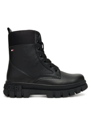Tommy Hilfiger Trapery Lace-Up Bootie T3A5-34046-1695 D Czarny