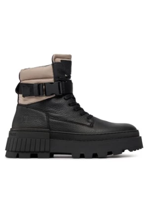Tommy Hilfiger Trapery Th Elevated Chunky Lth Bkle Boot FM0FM04909 Czarny