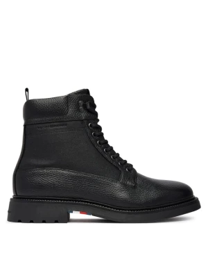 Tommy Hilfiger Trzewiki Corporate Casual Mix W Wpm Boot FM0FM05988 Czarny
