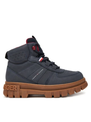 Tommy Hilfiger Trzewiki T3X5-34129-1696 S Granatowy
