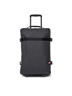 Tommy Hilfiger Walizka kabinowa Th Nylon Travel Soft AM0AM13554 Szary