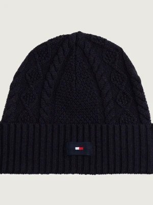 Tommy Hilfiger Wełniana czapka FLAG