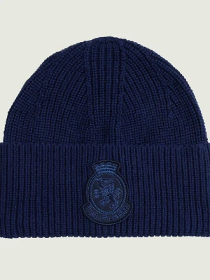 Tommy Hilfiger Wełniana czapka TH CREST | z dodatkiem kaszmiru