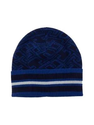 Tommy Hilfiger Wełniana czapka TH MONOGRAM AOP