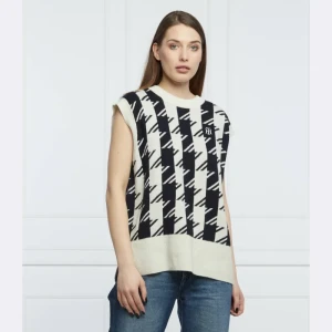 Tommy Hilfiger Wełniana kamizelka | Relaxed fit