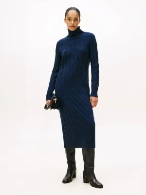 Tommy Hilfiger Wełniana sukienka