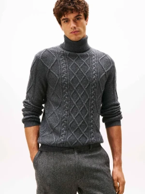 Tommy Hilfiger Wełniany golf | Loose fit | z dodatkiem kaszmiru