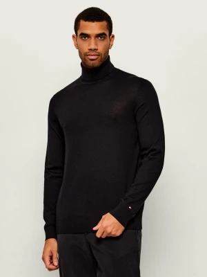 Tommy Hilfiger Wełniany golf | Regular Fit czarny