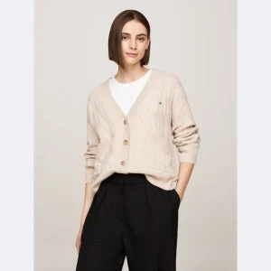 Tommy Hilfiger Wełniany kardigan | Regular Fit
