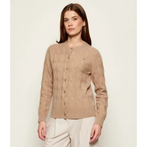 Tommy Hilfiger Wełniany kardigan | Regular Fit