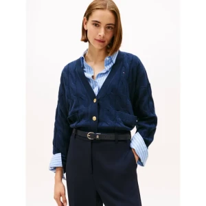 Tommy Hilfiger Wełniany kardigan | Regular Fit