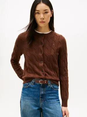 Tommy Hilfiger Wełniany kardigan | Regular Fit