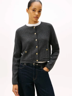 Tommy Hilfiger Wełniany kardigan | Regular Fit