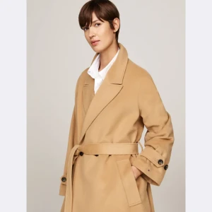 Tommy Hilfiger Wełniany płaszcz