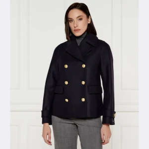 Tommy Hilfiger Wełniany płaszcz | z dodatkiem kaszmiru