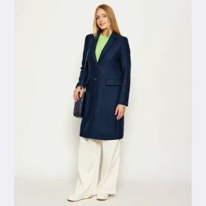 Tommy Hilfiger Wełniany płaszcz | z dodatkiem kaszmiru