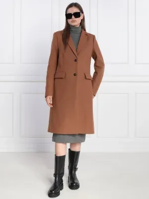 Tommy Hilfiger Wełniany płaszcz | z dodatkiem kaszmiru