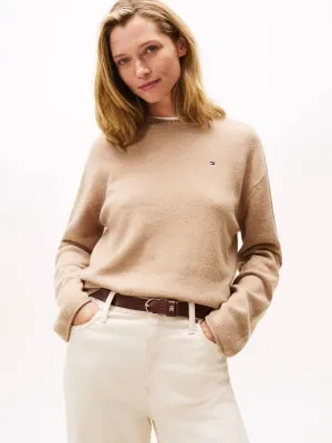 Tommy Hilfiger Wełniany sweter | Loose fit