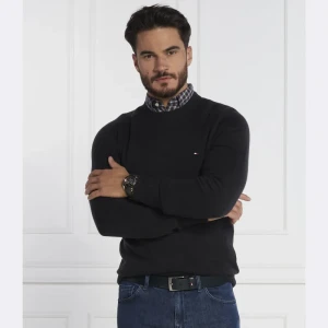 Tommy Hilfiger Wełniany sweter MULTI HTR MERINO CREW NECK | Regular Fit