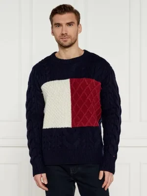 Tommy Hilfiger Wełniany sweter | Regular Fit