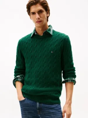 Tommy Hilfiger Wełniany sweter | Regular Fit