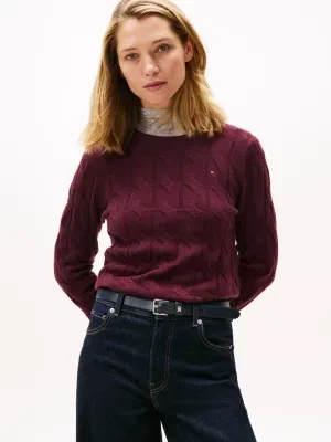 Tommy Hilfiger Wełniany sweter | Regular Fit