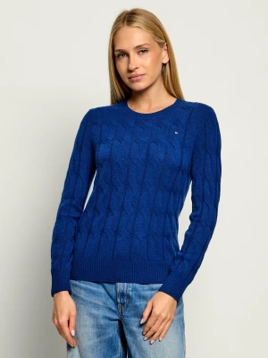 Tommy Hilfiger Wełniany sweter | Regular Fit niebieski