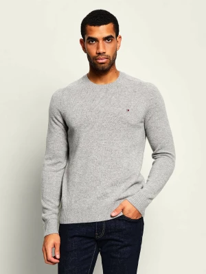 Tommy Hilfiger Wełniany sweter | Regular Fit szary