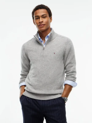 Tommy Hilfiger Wełniany sweter | Regular Fit szary