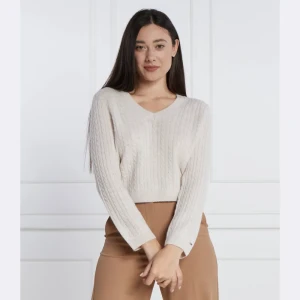 Tommy Hilfiger Wełniany sweter SOFT CABLE | Regular Fit