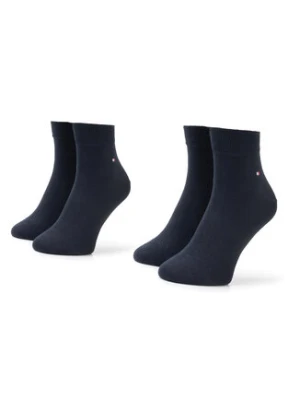 Tommy Hilfiger Zestaw 2 par niskich skarpet męskich 342025001 Granatowy