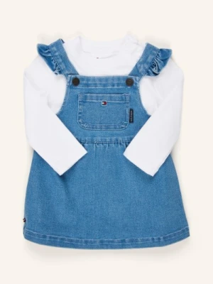 Tommy Hilfiger Zestaw: Sukienka Jeansowa Z Długim Rękawem blau
