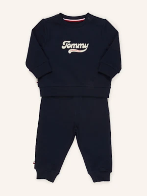 Tommy Hilfiger Zestaw: Zestaw: Bluza Nierozpinana I Spodnie Dresowe blau