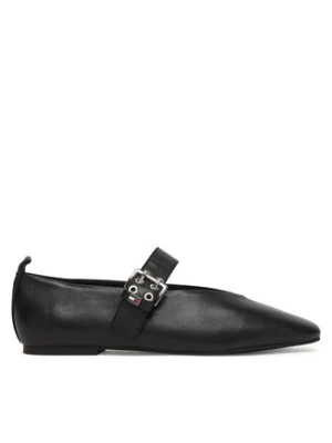Tommy Jeans Baleriny Tjw Ballerina Buckle EN0EN03019 Czarny