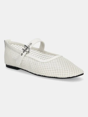 Tommy Jeans baleriny TJW MESH MARYJANE BALLERINA kolor biały EN0EN02872