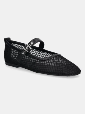 Tommy Jeans baleriny TJW MESH MARYJANE BALLERINA kolor czarny EN0EN02872
