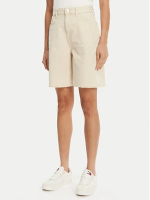 Tommy Jeans Bermudy DW0DW21646 Beżowy Regular Fit