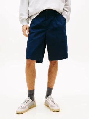 Tommy Jeans Bermudy Mężczyźni Bawełna niebieski,