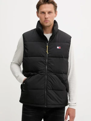 Tommy Jeans bezrękawnik kolor czarny zimowy DM0DM22069