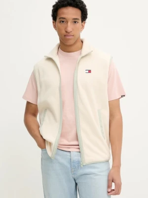 Tommy Jeans bezrękawnik męski kolor beżowy przejściowy DM0DM21908