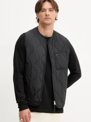 Tommy Jeans bezrękawnik męski kolor czarny przejściowy DM0DM21677