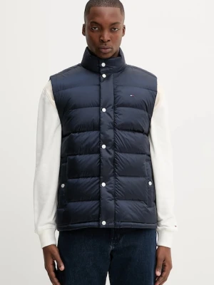 Tommy Jeans bezrękawnik puchowy kolor granatowy zimowy DM0DM21777