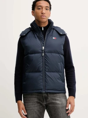 Tommy Jeans bezrękawnik puchowy kolor granatowy zimowy DM0DM22068