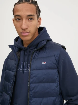 Tommy Jeans bezrękawnik puchowy męski kolor granatowy przejściowy DM0DM20663