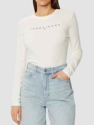 TOMMY JEANS Biały damski longsleeve