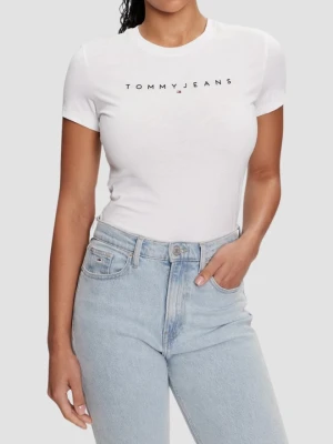 TOMMY JEANS Biały t-shirt damski