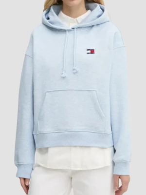 TOMMY JEANS Błękitna damska bluza z kapturem, Rozmiar S