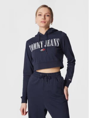 Tommy Jeans Bluza Archive DW0DW14927 Granatowy Cropped Fit