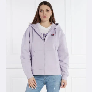 Tommy Jeans Bluza BADGE ZIP THRU | Regular Fit