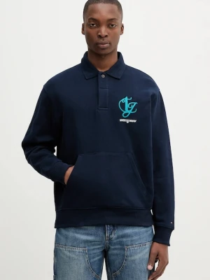 Tommy Jeans bluza bawełniana granatowy